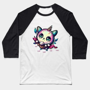 "Enchanted Whimsy: A Delightfully Cute Animal with a Marvelous Design" Baseball T-Shirt